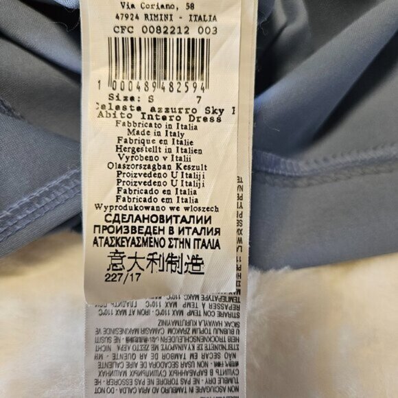RINASCIMENTO Dress in blue grey color Size S Made in Italy - Picture 9 of 15
